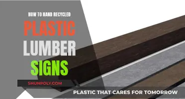 Handing Recycled Plastic Lumber Signs: Expert Tips and Tricks