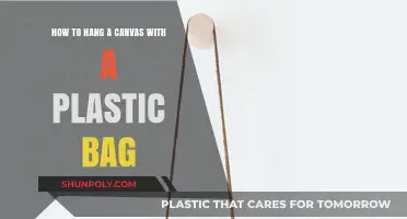 Creative Canvas Hanging: Simple Plastic Bag Method Revealed