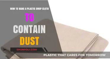 Contain Dust: Hang Plastic Drop Cloths the Right Way