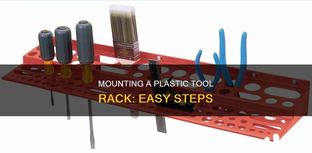 how to hang a plastic tool rack