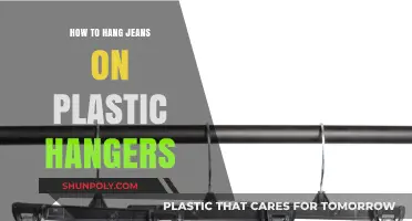 The Best Way to Hang Jeans on Plastic Hangers