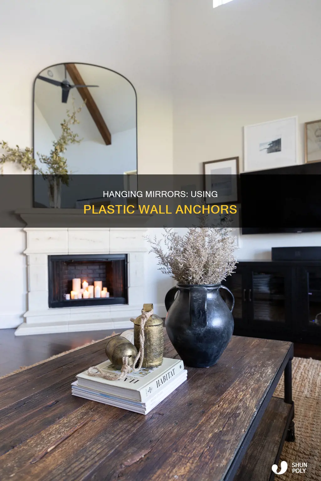 how to hang mirror plastic wall anchors