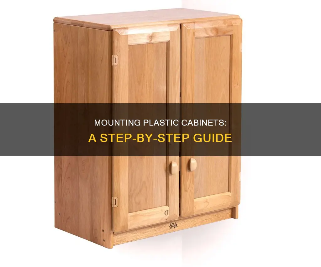 how to hang plastic cabinets on wall