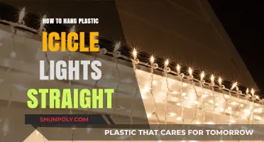 Hanging Straight: Plastic Icicle Lights