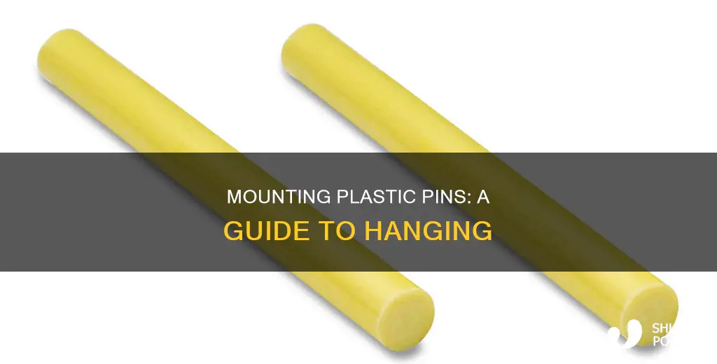 how to hang plastic pins to wall