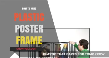 The Perfect Way to Hang Plastic Poster Frames