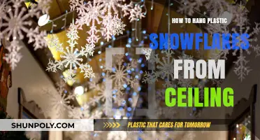 Hanging Plastic Snowflakes: A Guide to Ceiling Decor