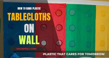 Hanging Plastic Tablecloths: Easy Wall Decor Tricks