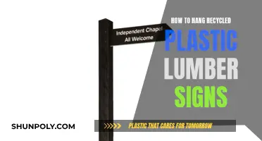 Reclaimed Plastic Lumber: A Guide to Hanging Signs with Style