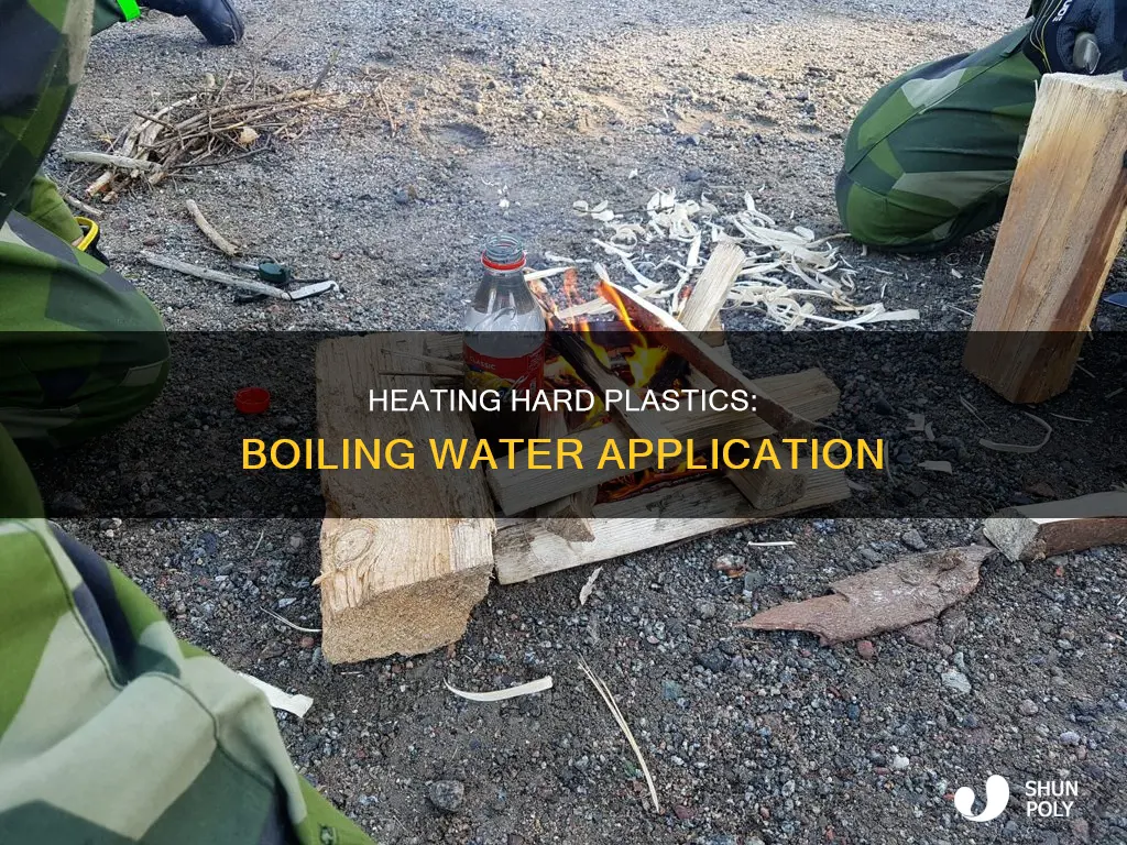 how to heat hard plastic boiling water