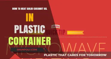 Melt Coconut Oil: Safe Ways to Heat in Plastic
