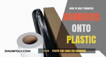 Transferring Numbers: Heat Application on Plastic