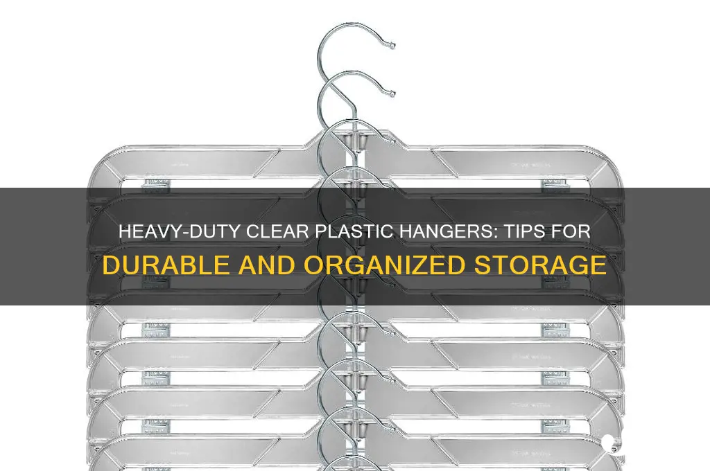 how to heavy duty clear plastic hangers