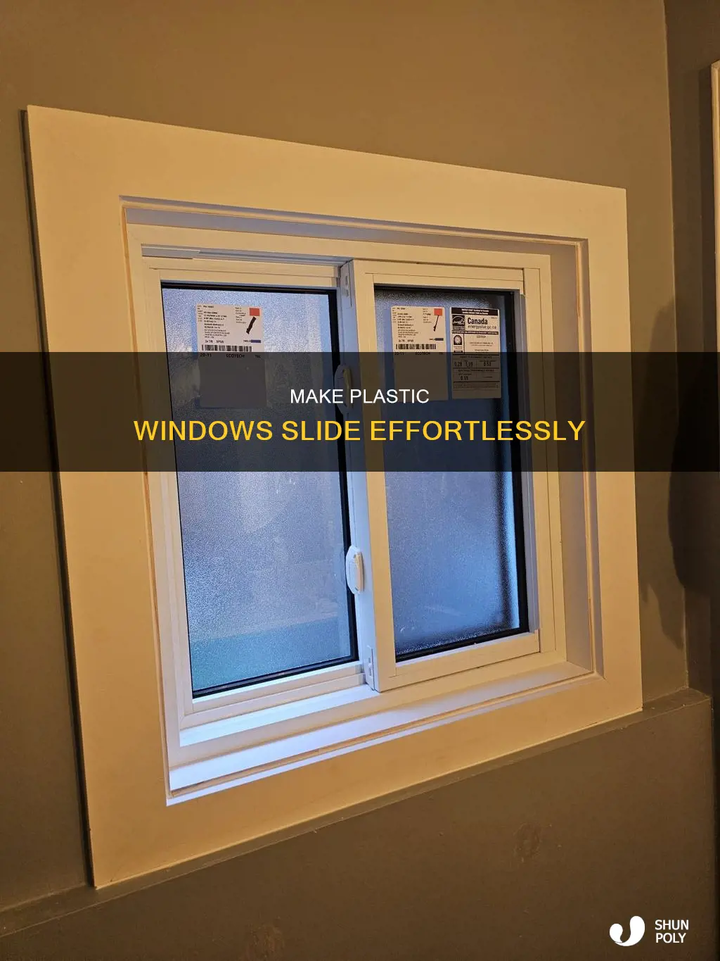 how to help plastic windows slide easy