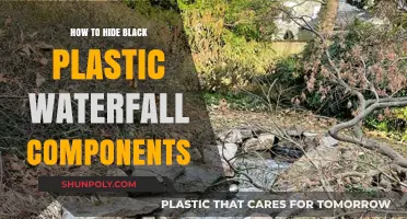 Concealing Black Plastic Waterfall Components: Creative Camouflaging Techniques