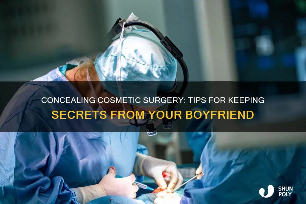 how to hide plastic aurgery from boyfriend