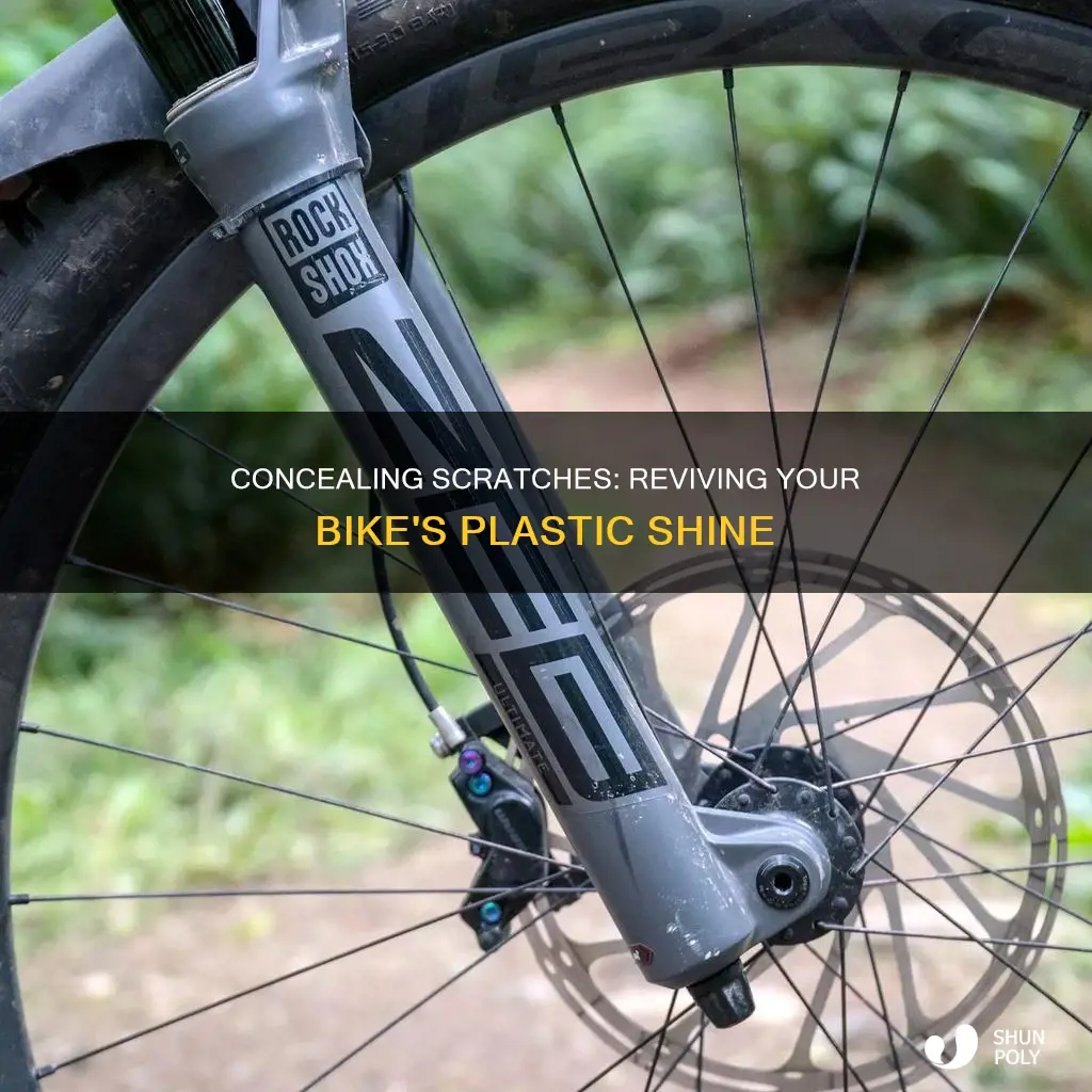 how to hide scratches in bike plastic