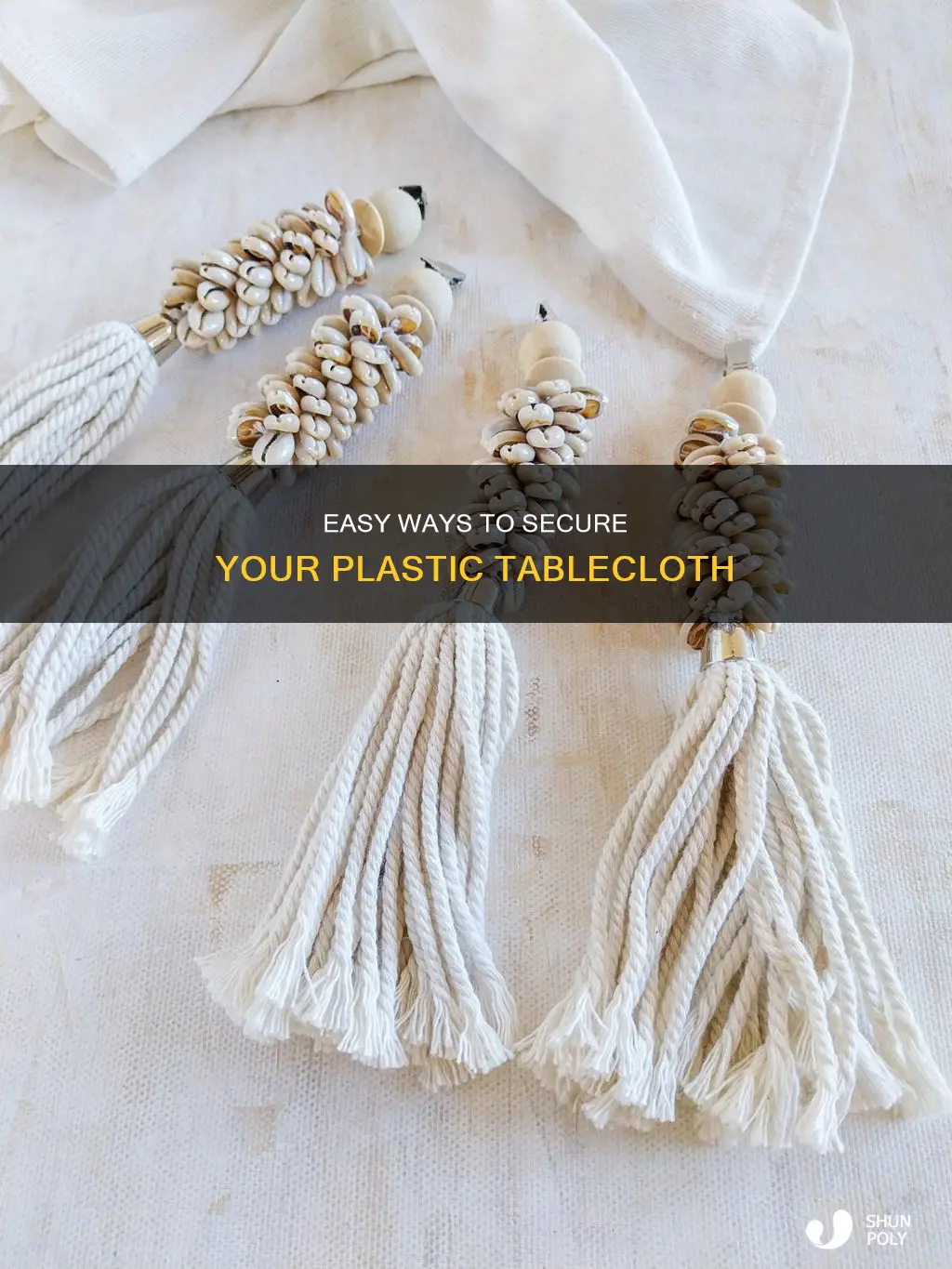 how to hold down a plastic tablecloth