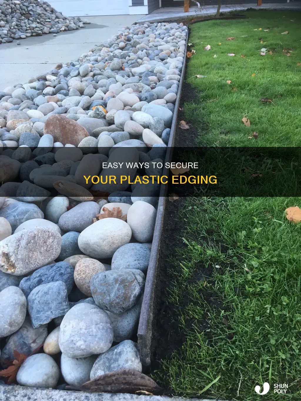 how to hold down plastic edging
