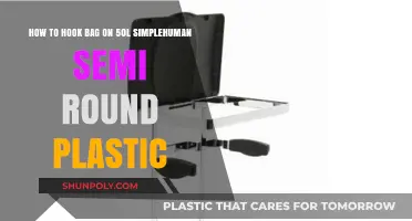 Easy Steps to Securely Hook Your Bag on a 50L Simplehuman Semi-Round Plastic Bin