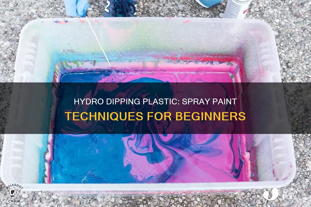 how to hydro dip plastic with spray paint