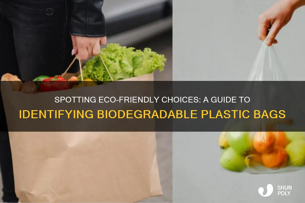 how to identify biodegradable plastic bags