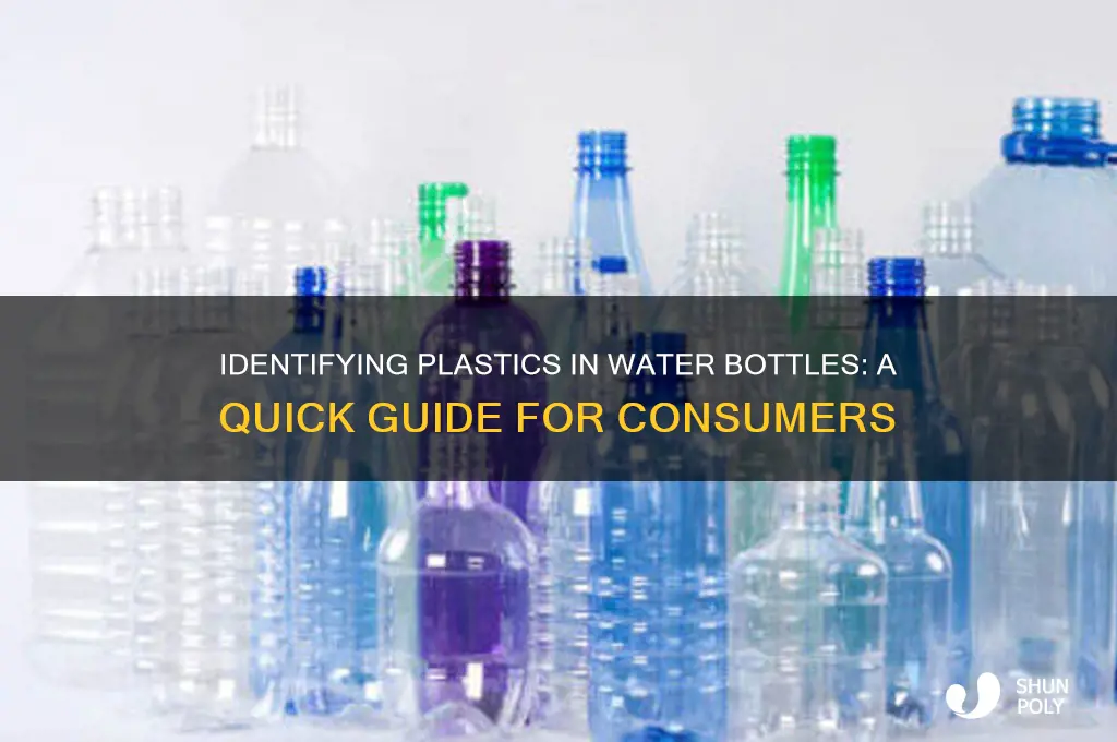 how to identify plastics in water bottles