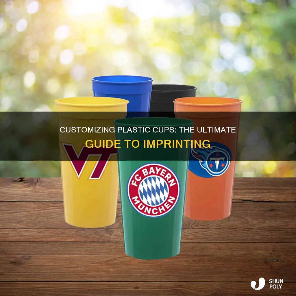 how to imprint on plastic cups