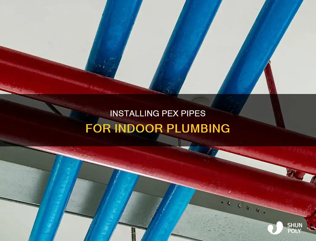 how to indoor plumbing pex plastic pipe