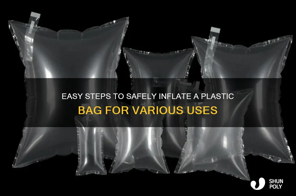 how to inflate a plastic bag
