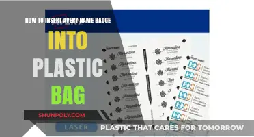 Easy Steps to Insert Avery Name Badges into Plastic Bags