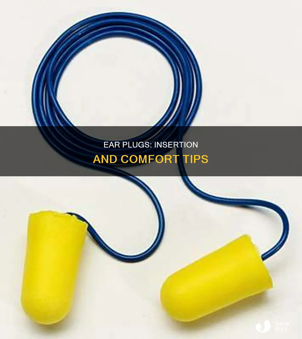 how to insert plastic ear plugs