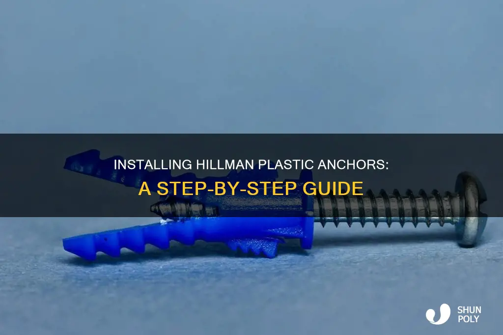 how to instal hillman plastic anchors