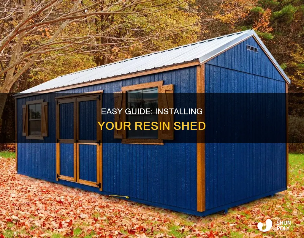 how to install 8x10 plastic resin shed