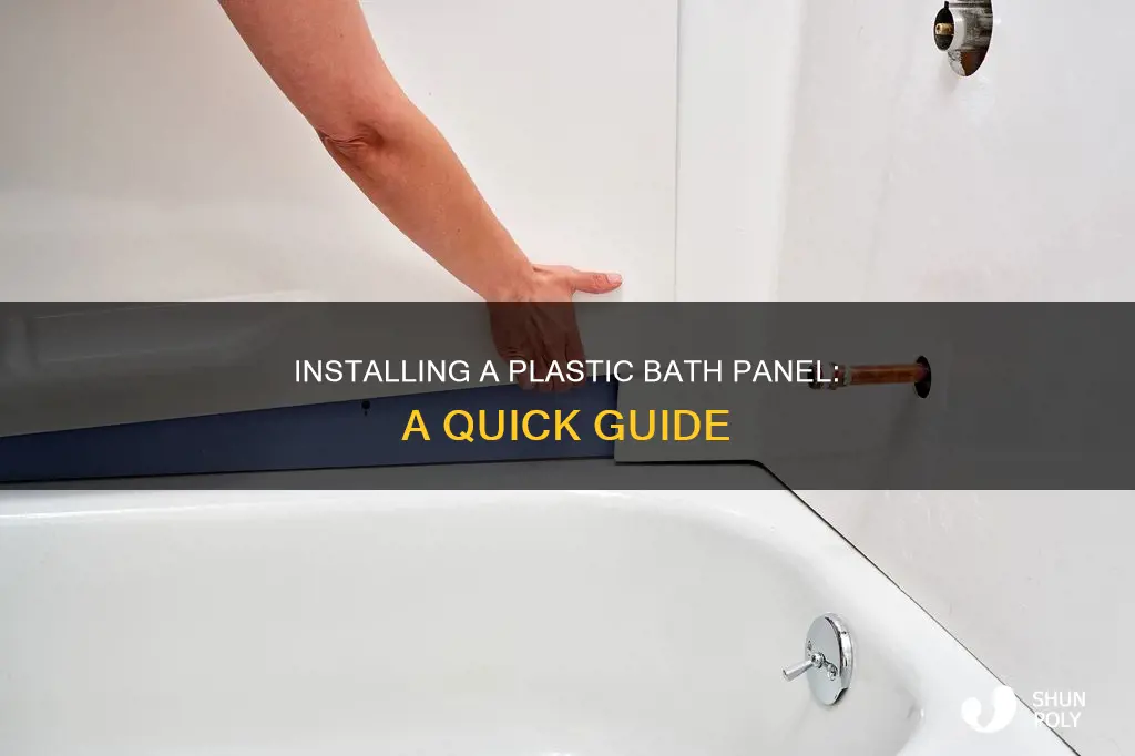 how to install a plastic bath panel