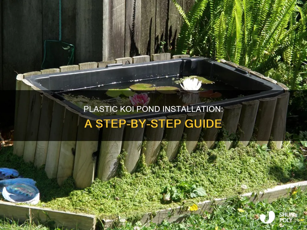 how to install a plastic koi pond