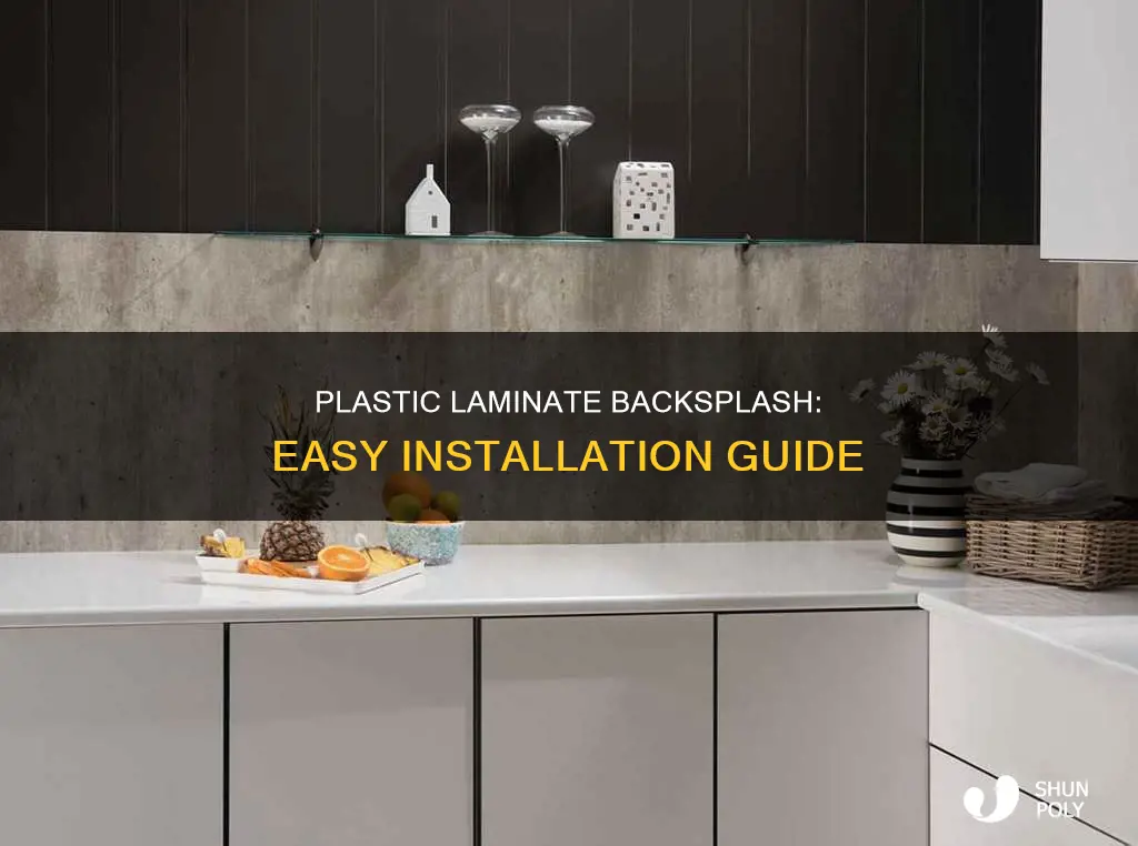 how to install a plastic laminate backsplash