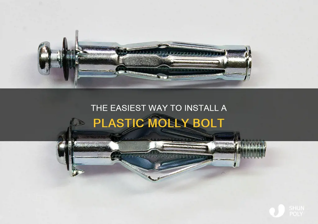 how to install a plastic molly bolt