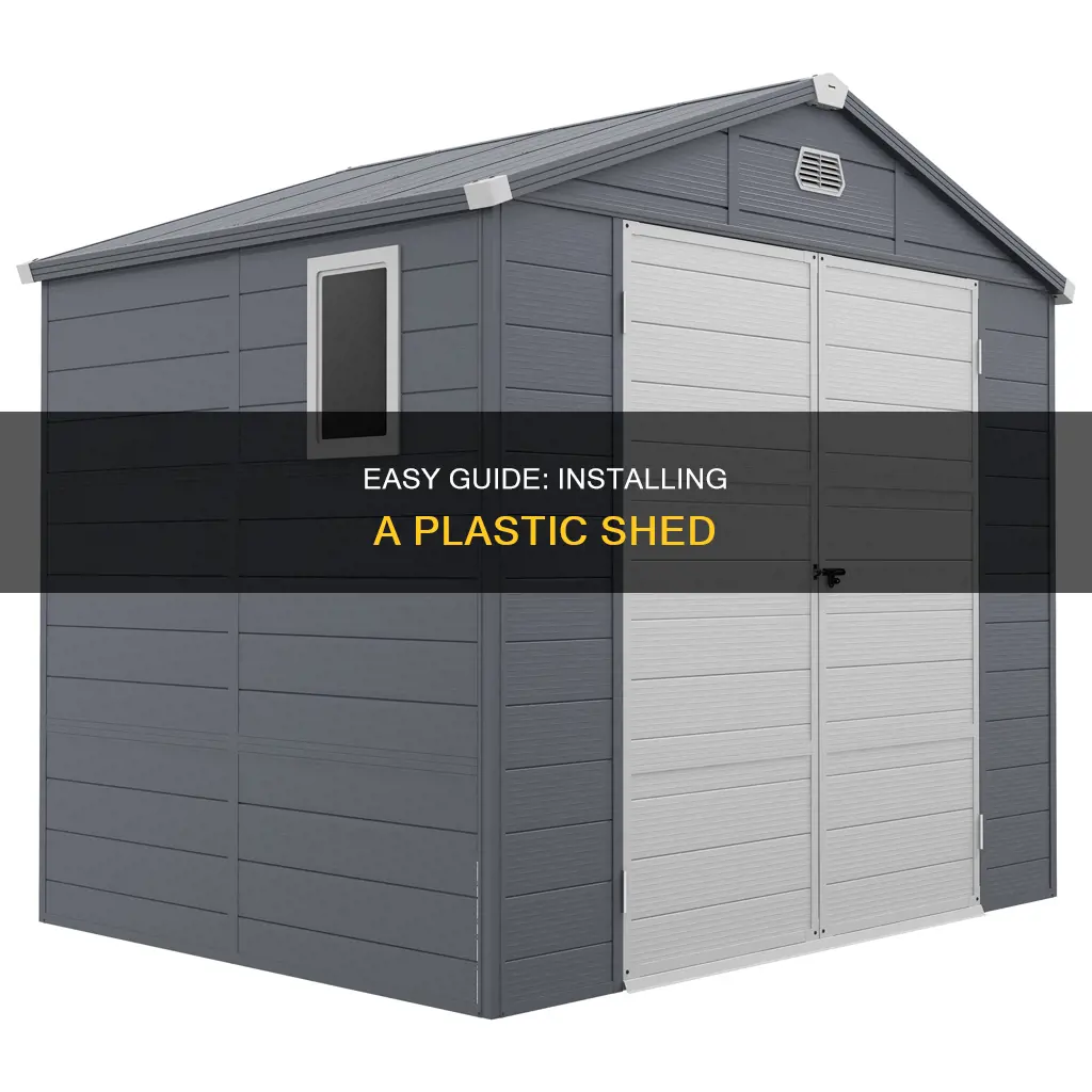 how to install a plastic shed