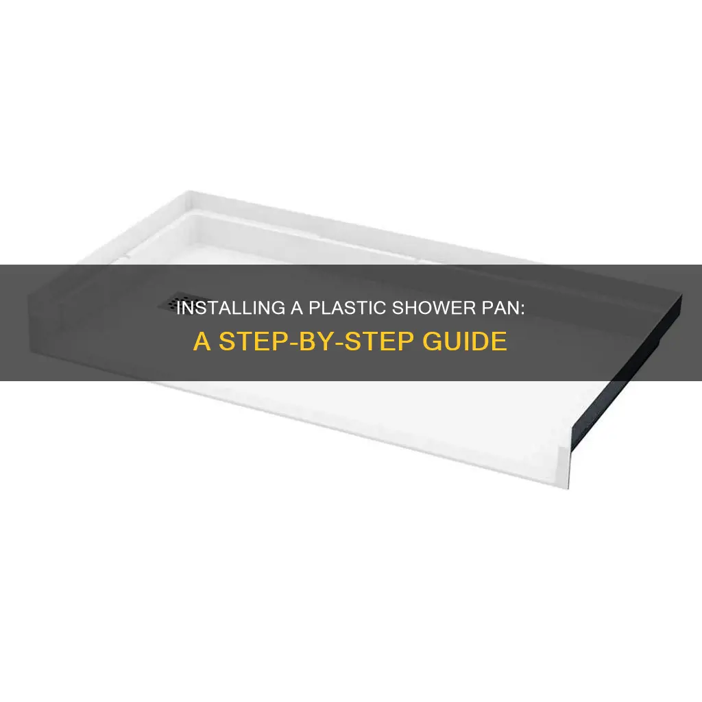 how to install a plastic shower pan