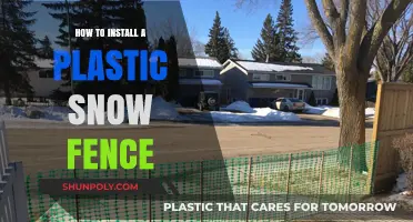 Easy Guide: Installing a Plastic Snow Fence