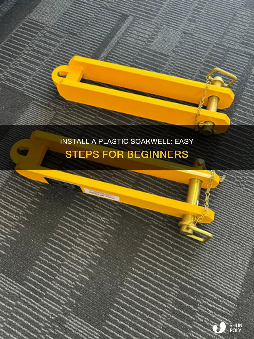 how to install a plastic soakwell