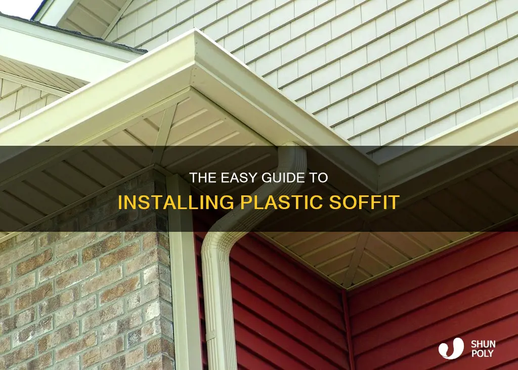 how to install a plastic soffit
