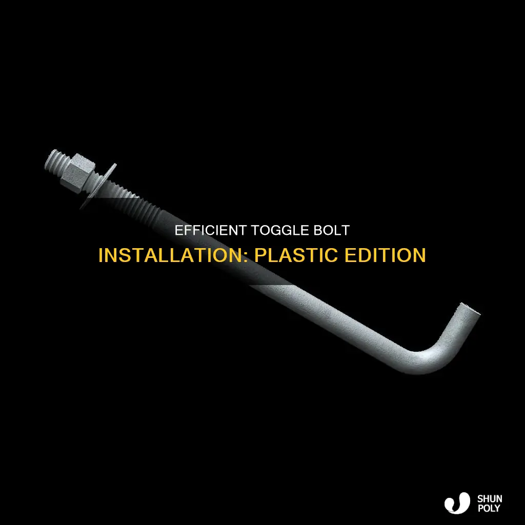 how to install a plastic toggle bolt