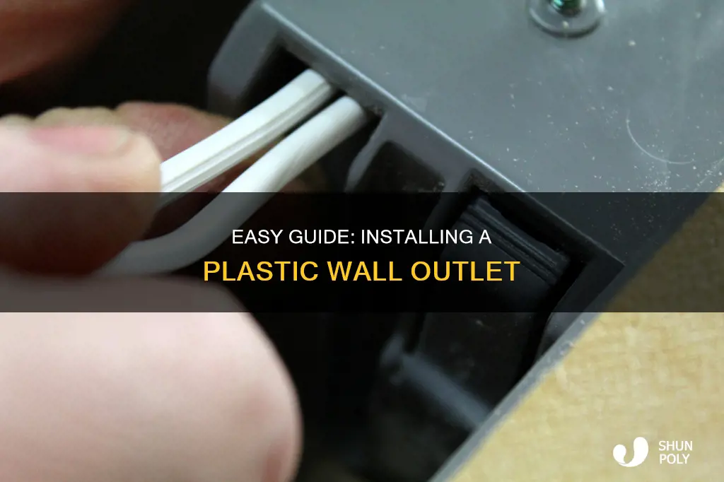 how to install a plastic wall outlet