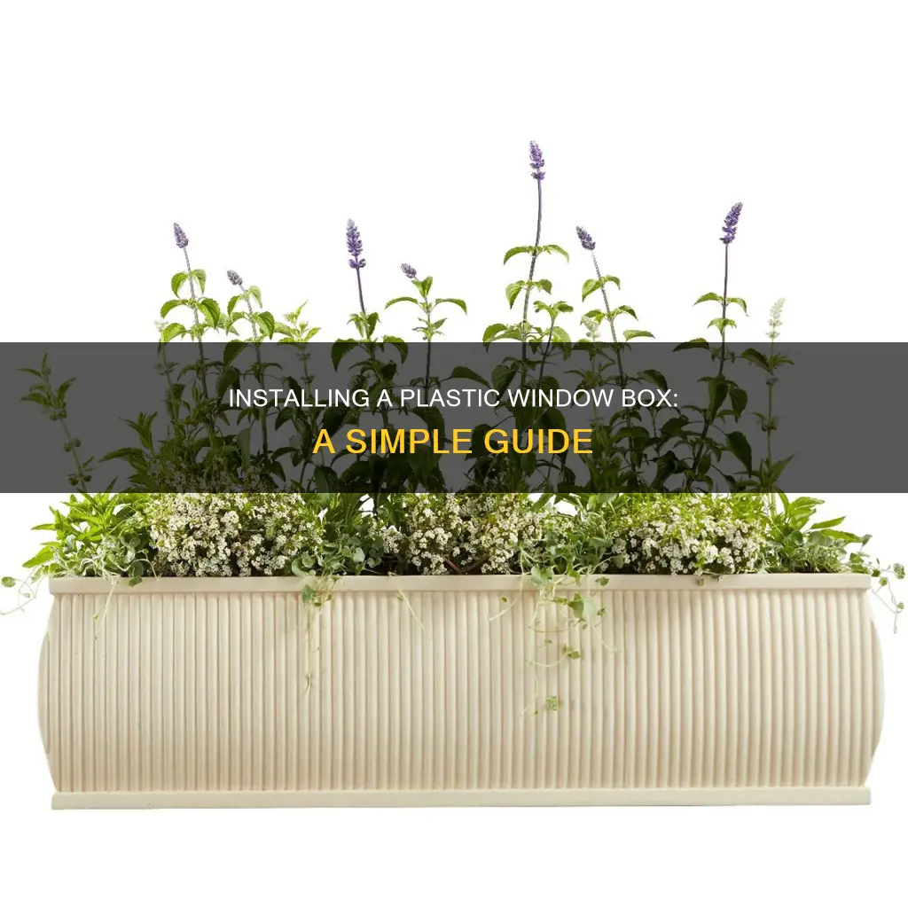how to install a plastic window box