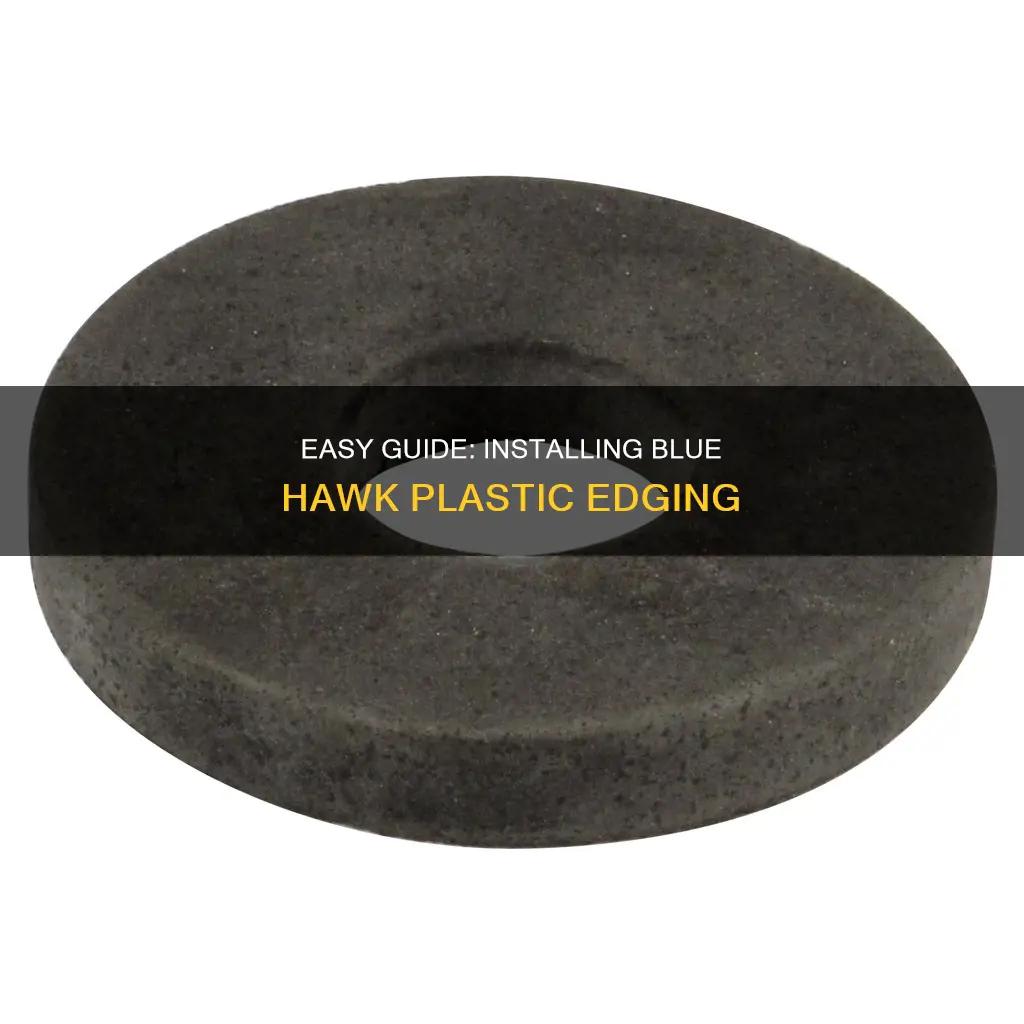 how to install blue hawk plastic edging