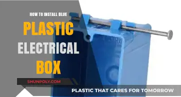 Installing a Blue Plastic Electrical Box: A DIY Guide
