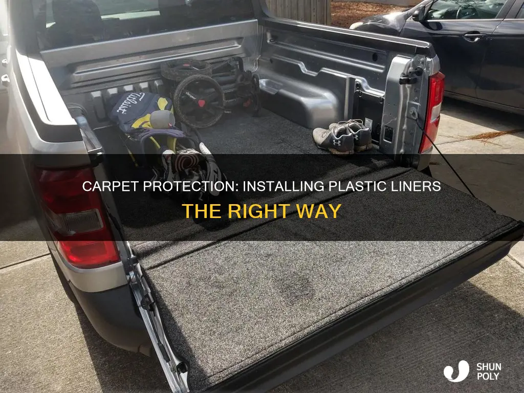 how to install carpet plastic liner
