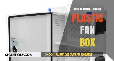 Mounting a Ceiling Fan? Install a Plastic Fan Box